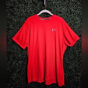 Under Armour Men's Bright Red Short Sleeve Tee